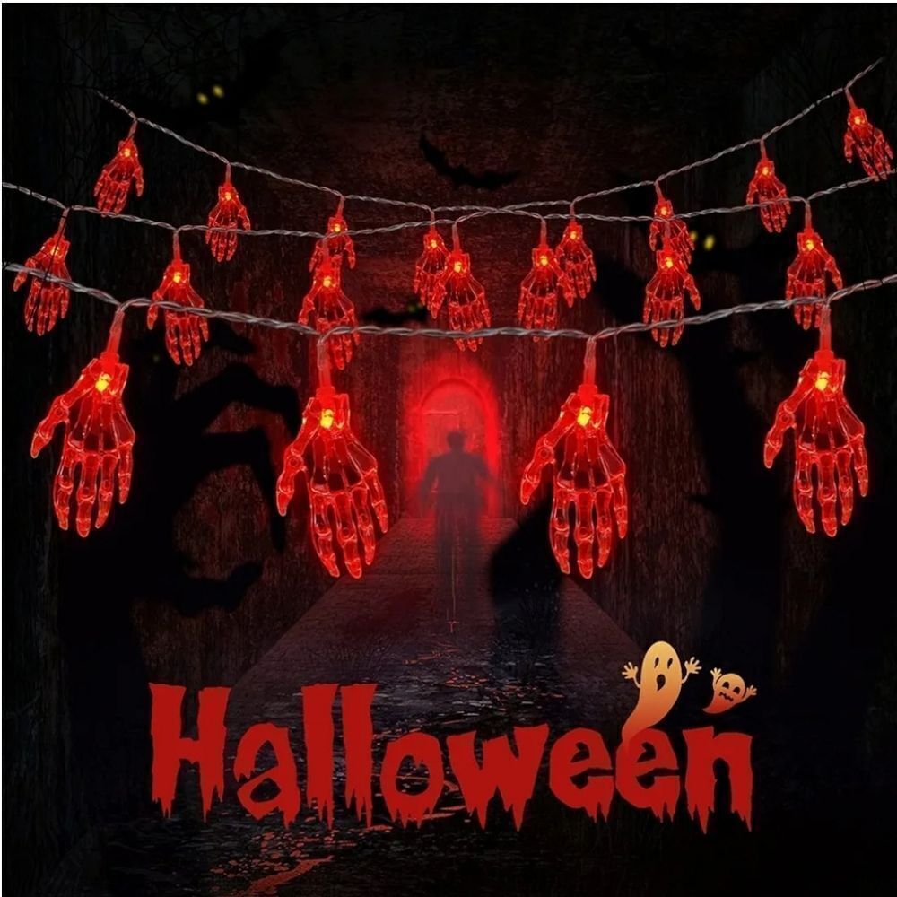 Skeleton Hand String Lights